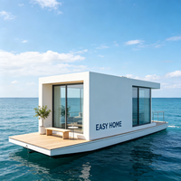 Maison flottante modulaire sur mesure, villa flottante pour divertissements aquatiques