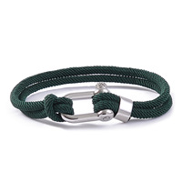 Bracelets et Joncs Tendance Faits Main Étanche avec Logo Personnalisé en Acier Inoxydable Corde Nautique Cadeau Homme