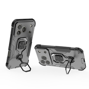 เคส Panther II สำหรับ Honor 600 <span class=keywords><strong>Pro</strong></span> แบบไฮบริด PC และ TPU 2 in 1 ป้องกันแรงกระแทก พร้อมขาตั้งวงแหวน สำหรับ Honor 600 400 <span class=keywords><strong>Pro</strong></span> 200 Lite - Product Image 2