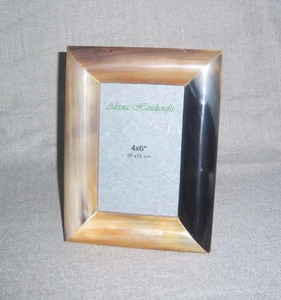 Cadre photo personnalisé en bois écologique de haute qualité, artisanal, magnifique, avec incrustation d'os et impression sérigraphique, faucon - Product Image 6