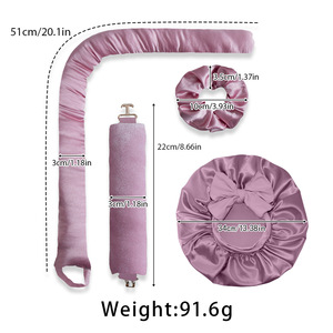 ชุดอุปกรณ์<span class=keywords><strong>ม้วน</strong></span><span class=keywords><strong>ผม</strong></span>แบบไม่ใช้ความร้อน 4 ชิ้น พร้อมที่คาดผม ผ้าริบบิ้น<span class=keywords><strong>ม้วน</strong></span><span class=keywords><strong>ผม</strong></span> และกิ๊บติด<span class=keywords><strong>ผม</strong></span> - Product Image 2