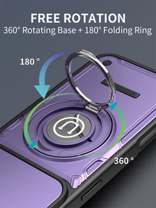 Custodia antiurto per telefono con copertura scorrevole per fotocamera e protezione a 360° °   Supporto ad anello, custodia protettiva resistente per Nothing Phone 3A Lite/Phone 3A - Product Image 4