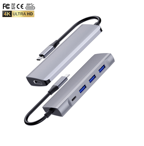 5in1 Type C Hub Ultra-<span class=keywords><strong>Slim</strong></span> Data USB Splitter hub hdmi avec 3USB3.0 + PD + 4K HDMI pour Book Laptop Surface <span class=keywords><strong>PS4</strong></span> Drive Flash Drive - Product Image 3