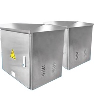 Armoire réseau métallique Huashu Electric HS en acier inoxydable 12U9U6U, argent, basse tension, étanche, équipement de distribution d'énergie