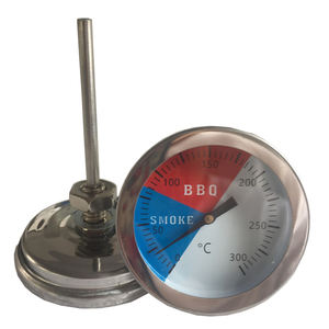Termometer BBQ tahan karat, termometer kompor <span class=keywords><strong>Oven</strong></span> pembakar instan Dial Bimetal memasak profesional - Product Image 2