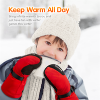 Gants chauffants imperméables compatibles avec les écrans tactiles, coupe-vent, pour enfants, pour le snowboard, Wasato OEM rechargeables