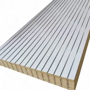 15 mm 18 mm Aluminium Schlitzwand MDF-Anzeige kostenlose Farbe Melaminplatte Lattenwand-Panel