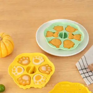 2024 Neuheiten Dekoration 3D-Babybär Backen Lebensmittelstift rund Silikon Kuchen-Werkzeuge Formform-Set für Kuchen