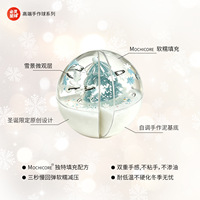 Nouveau jouet anti-stress squishy en caoutchouc en forme de flocon de neige, fait main, original, transfrontalier, à récupération lente, pour Noël, boule décorative DIY