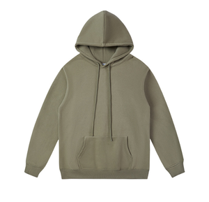 Sudaderas de Forro Polar Grueso de Lujo para Invierno, Mezcla de Poliéster/Algodón de Alta Calidad, Color Personalizado, Logotipo Bordado, con Cuentas, Teñido Liso - Product Image 2