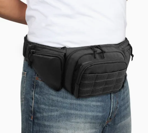 ブラックバットファニーパック戦術的なブラックウエストバッグ究極のアウトドアアドベンチャーギア隠しキャリーウエストバッグ - Product Image 5