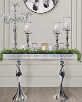 Meilleure vente Ensemble de table console en bois doré unique avec miroir Décoration intérieure pour le salon et la chambre à coucher de l'usine chinoise
