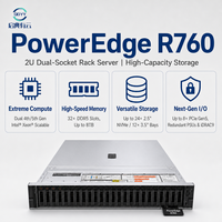 Server Rak PowerEdge R760 2U, Mendukung Dua Prosesor Intel Xeon Generasi ke-4 atau ke-5, 32 Slot DIMM DDR5