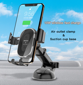 Support <span class=keywords><strong>de</strong></span> chargeur rapide pour téléphone portable 10W, support <span class=keywords><strong>de</strong></span> <span class=keywords><strong>charge</strong></span> sans fil par gravité, support <span class=keywords><strong>de</strong></span> ventilation pour voiture - Product Image 2