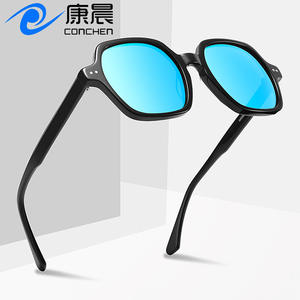 Gafas de Sol Polarizadas con Marco Grande, Estilo Europeo Americano, UV400, Acetato Negro, Moda Femenina, Viajes, Conducción, Protección Solar - Product Image 3