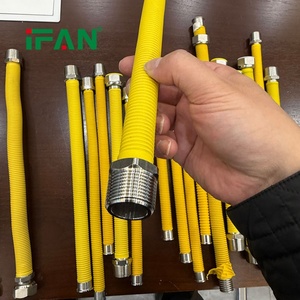 Tubo Corrugado de Acero Inoxidable IFAN, Conexión para Cocina ISO 9001, Manguera de <span class=keywords><strong>Gas</strong></span> <span class=keywords><strong>Flexible</strong></span> con Rosca Hembra de 3/4 - Product Image 2