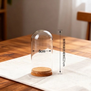 Dôme <span class=keywords><strong>en</strong></span> <span class=keywords><strong>verre</strong></span> Cloche Cloche avec base <span class=keywords><strong>en</strong></span> bois Cylindre <span class=keywords><strong>en</strong></span> <span class=keywords><strong>verre</strong></span> haut <span class=keywords><strong>de</strong></span> gamme personnalisé 19cm 21cm Décoration <span class=keywords><strong>de</strong></span> la maison Dôme <span class=keywords><strong>en</strong></span> <span class=keywords><strong>verre</strong></span> - Product Image 3