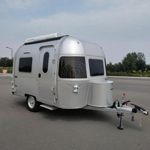 Remolque de Viaje RV de Aluminio Puro Moderno de Primera Calidad, <span class=keywords><strong>Caravana</strong></span> Todoterreno Resistente 4x4, Remolcable, con Baño, Ducha y Paneles Solares de 150W - Product Image 5