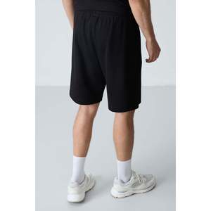 Shorts Negros Air Jones para Hombre, Corte Estándar Básico, Mezcla de Algodón, Textura Suave, para Uso Diario Informal y Comodidad - Product Image 6