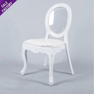 Good <b>Sale</b> Event Party Luxury Furniture Resin <b>Plastic</b> Outdoor Stackable White O Back <b>Chairs</b> <b>for</b> Wedding - Product Image 1