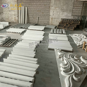 Nuevas molduras decorativas Magic Stone Grc de cemento blanco para exteriores, componentes para villas, materiales de construcción para exteriores. - Product Image 1