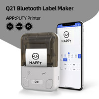PUTY Printer Thermal Portabel Mini Genggam /USB/NFC 203dpi Pencetak Barcode 1D/2D Hitam Putih Stok SDK