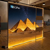 Affichage SEG en tissu textile Lintel, Boîte à lumière graphique SEG, Boîte à lumière LED sans cadre, Affichage d'exposition en îlot, Toile de fond portable pour événements