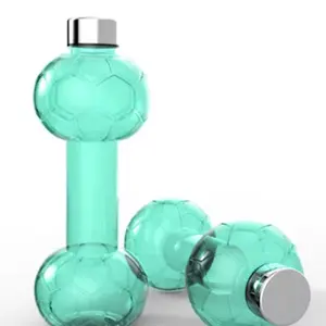 Workout Water Dumbbell Weight Lost Dumbbells Slimming Fitness Gym Equipment Yoga Training Sport Plastic Water Bottle Dumbbell