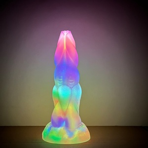 Advanced Simulation Liquid Silicone <b>Dildo</b> Realistic Penis Big Size <b>Dildo</b> Irritation Big Luminous Sex Toys for Woman - Product Image 5