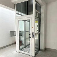 Ascensore Idraulico Domestico Sicuro da 400kg per 1-3 Persone, Elevatore Residenziale per Villa di Piccole Dimensioni fino a 12m per Case a 2-3 Piani