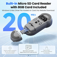 Télécommande de présentation portable multifonctionnelle silencieuse à 4 boutons avec capteur optique sans fil à trois modes et fonction de retournement de page PPT