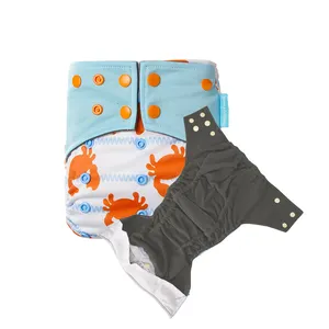 Happy Flute Reusable Baby Cloth Diapers Waterproof Cloth Diaper Manufacturers Diaper With Insert