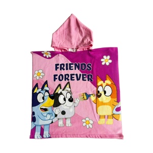 Accappatoio con Cappuccio in Microfibra Super Morbida per Bambini e Bambine, Stampa Cartone Animato, Indossabile e Assorbente per Uso Quotidiano - Product Image 4