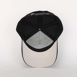 Gorras de béisbol unisex personalizadas con logotipo bordado, de secado rápido, 5 paneles, protección UV en blanco, sombrero de camionero tipo sándwich con ala curva - Product Image 6