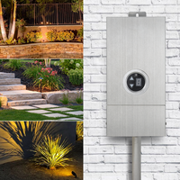 Transformador de Iluminación Exterior de Bajo Voltaje de 150W 120V CA a 12V/15V CA con Sensor Fotoeléctrico y Temporizador