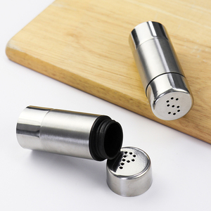 Bouteille à épices domestique en acier inoxydable, salière et poivrière en forme de S et de P, pour barbecue extérieur - Product Image 3