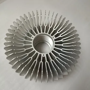 Dissipateur thermique en aluminium à extrusion ronde personnalisée