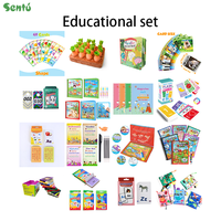 Lot de 12 livres cartonnés pour enfants, impression numérique, plastification, étui, bonnes manières, éducation, livre cartonné anglais, vente en gros