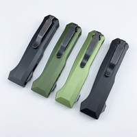 Couteau de camping Micro Tech en aluminium de haute qualité, outil EDC de poche, acier inoxydable, manche en aluminium OEM