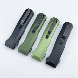 Cuchillo de Camping de Alta Calidad Micro Tech Edición Aluminio, Herramienta EDC de Bolsillo, Acero Inoxidable, Mango de Aluminio OEM - Product Image 4