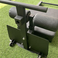Banc de musculation compact Nordic Curl avec roulettes, idéal pour les salles de sport et les entraînements à domicile, rack de fitness réglable