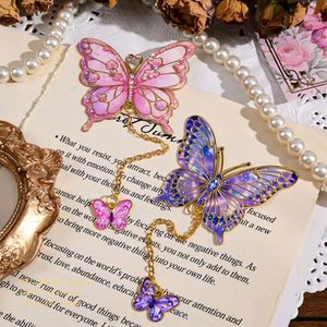 TW TWGS-105 Vintage Cartoon Pattern Brass Metal <b>Bookmarks</b> for Women Aesthetic Gold Fancy Tassel Multi-Functional - Product Image 2