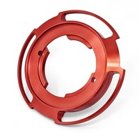 Paire de caches latéraux moteur pour Yamaha T-MAX 560 (Rouge)