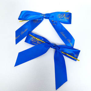 Lazo de Cinta al por Mayor <span class=keywords><strong>para</strong></span> Manualidades, Lazo de Cinta de Raso y Grosgrain con Logotipo Personalizado <span class=keywords><strong>para</strong></span> Botellas de Vino y Perfume - Product Image 5