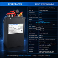 Pack de batteries lithium-ion personnalisé 60V 40Ah 2400Wh NCM Li-ion avec BMS, cycle profond industriel pour chariots électriques et AGV