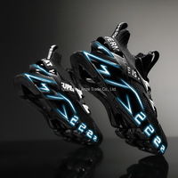 Chaussures de course tendance pour hommes, personnalisées, antidérapantes, avec empeigne en peluche, doublure en coton, semelle intermédiaire respirante en EVA, semelle extérieure en PVC