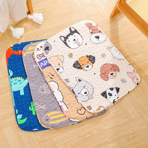All Season Quilted Pet <b>Mat</b> Rectangle Dog <b>Cat</b> Sleeping Pad Polyester Fiber Fill Hand Washable For Indoor Use - Product Image 1