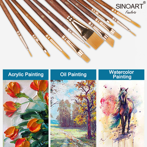 Set di 7 Pennelli per Artisti con Manico Corto per Pittura Acrilica e a Olio, Fornitura Diretta dalla Fabbrica SINOART - Product Image 4