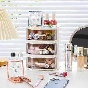 Boîte de rangement cosmétique JF-A2334 JF-A2335, type tiroir de bureau, grande capacité, organiseur de maquillage pour produits de soin de la peau - Product Image 5