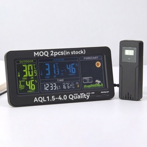 Hiện đại <span class=keywords><strong>2025</strong></span> nhà điện tử màu Máy tính để bàn nguyên tử Dự báo lớn LCD hiển thị thời tiết màn hình trạm đồng hồ với cảm biến nhiệt độ - Product Image 1